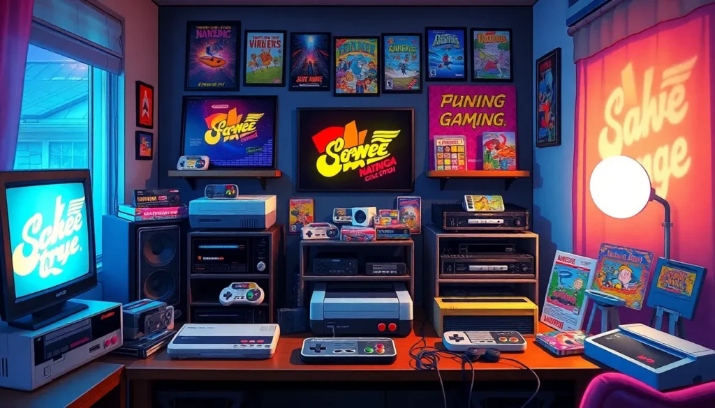 retro gaming collection